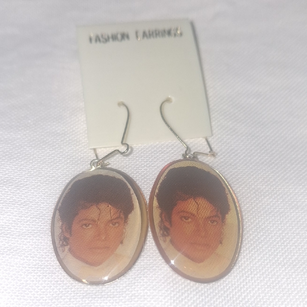 Vintage Michael Jackson Earrings with Iconic Design